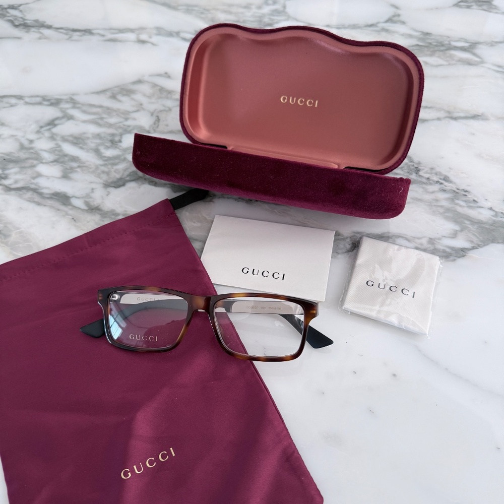 Gucci Eyeglasses, Tortoise brown, GG0692O, 55/16 150 - Picture 7 of 7